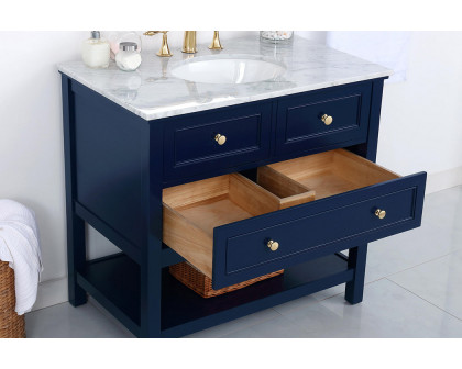 Elegant Bathroom Vanity - Blue, L 36" (VF27036BL)