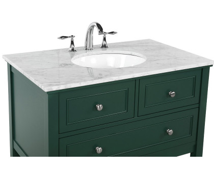 Elegant Bathroom Vanity - Green, L 36" (VF27036GN)