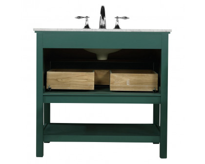 Elegant Bathroom Vanity - Green, L 36" (VF27036GN)