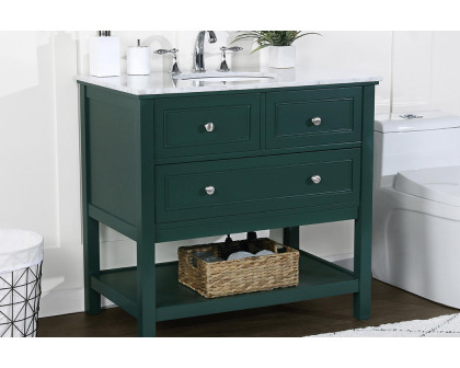 Elegant Bathroom Vanity - Green, L 36" (VF27036GN)