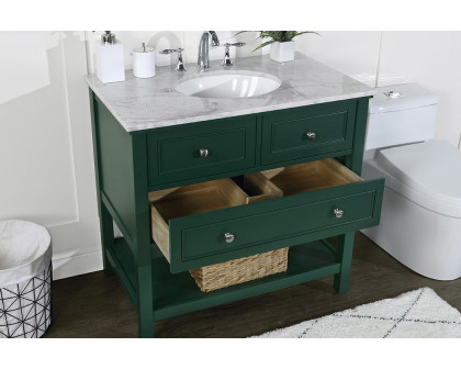 Elegant Bathroom Vanity - Green, L 36" (VF27036GN)