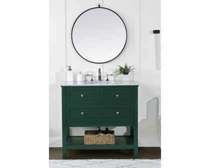 Elegant Bathroom Vanity - Green, L 36" (VF27036GN)