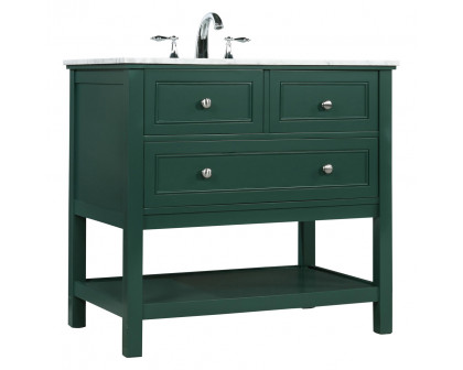 Elegant Bathroom Vanity - Green, L 36" (VF27036GN)