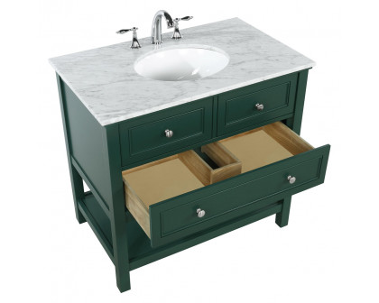 Elegant Bathroom Vanity - Green, L 36" (VF27036GN)