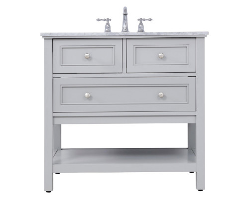 Elegant Bathroom Vanity - Gray, L 36" (VF27036GR)