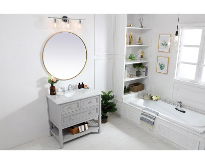 Elegant Bathroom Vanity - Gray, L 36" (VF27036GR)