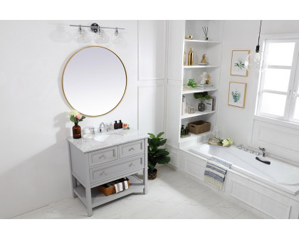 Elegant Bathroom Vanity - Gray, L 36" (VF27036GR)