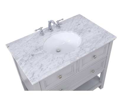 Elegant Bathroom Vanity - Gray, L 36" (VF27036GR)