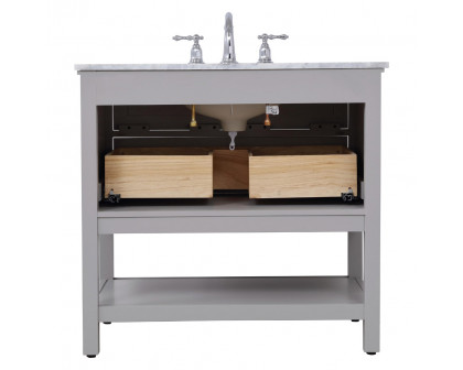 Elegant Bathroom Vanity - Gray, L 36" (VF27036GR)