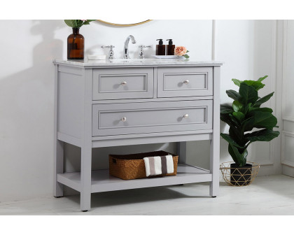 Elegant Bathroom Vanity - Gray, L 36" (VF27036GR)