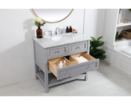 Elegant Bathroom Vanity - Gray, L 36" (VF27036GR)