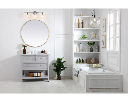 Elegant Bathroom Vanity - Gray, L 36" (VF27036GR)