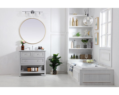 Elegant Bathroom Vanity - Gray, L 36" (VF27036GR)