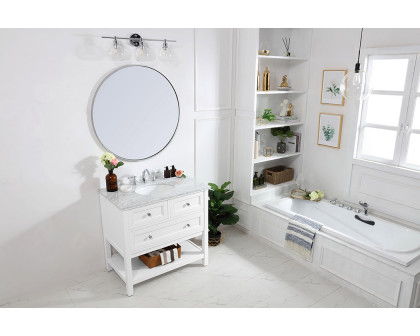 Elegant Bathroom Vanity - White, L 36" (VF27036WH)