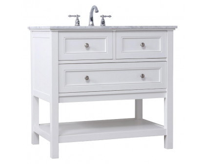 Elegant Bathroom Vanity - White, L 36" (VF27036WH)