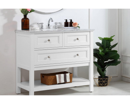 Elegant Bathroom Vanity - White, L 36" (VF27036WH)