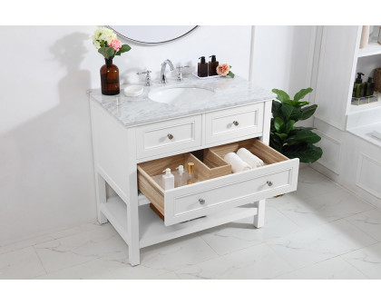 Elegant Bathroom Vanity - White, L 36" (VF27036WH)