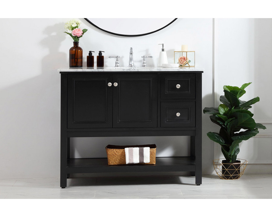 Elegant Bathroom Vanity - Black (VF27042BK)