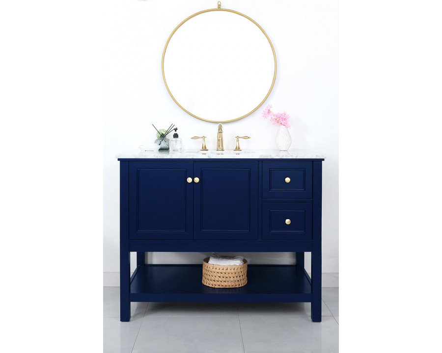 Elegant Bathroom Vanity - Blue (VF27042BL)