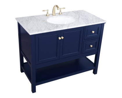 Elegant Bathroom Vanity - Blue (VF27042BL)