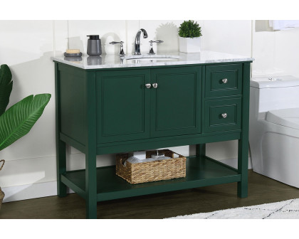 Elegant Bathroom Vanity - Green (VF27042GN)