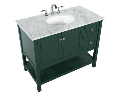 Elegant Bathroom Vanity - Green (VF27042GN)