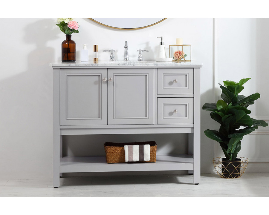 Elegant Bathroom Vanity - Gray (VF27042GR)