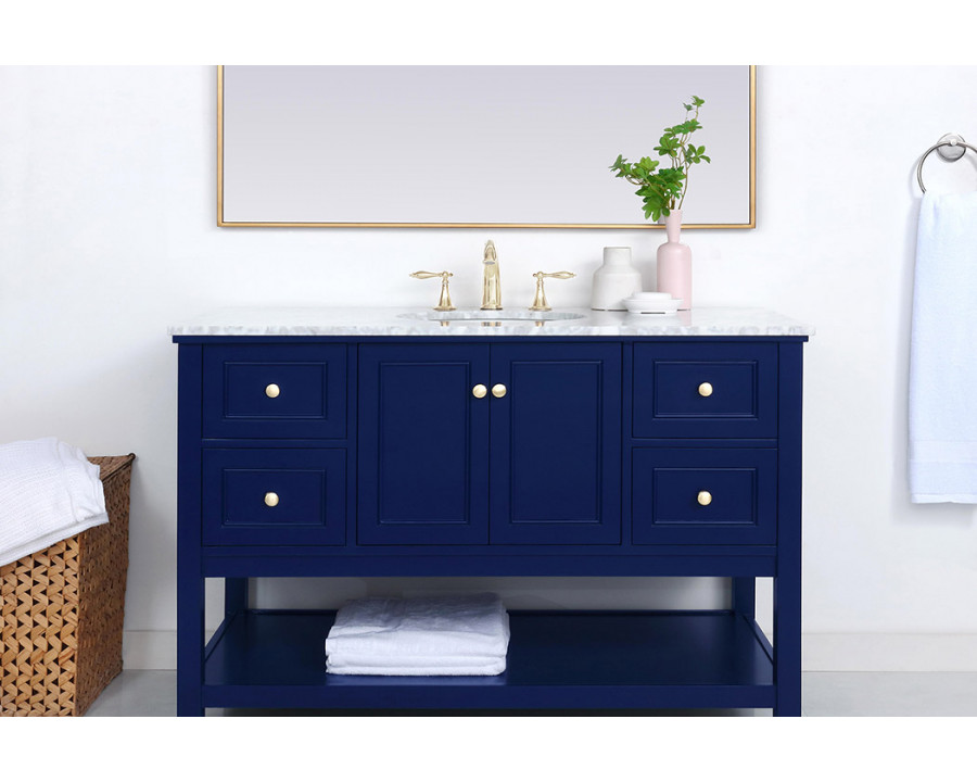 Elegant Bathroom Vanity - Blue (VF27048BL)