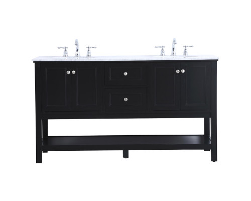 Elegant Bathroom Vanity - Black, L 60" (VF27060BK)