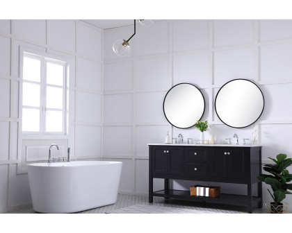 Elegant Bathroom Vanity - Black, L 60" (VF27060BK)