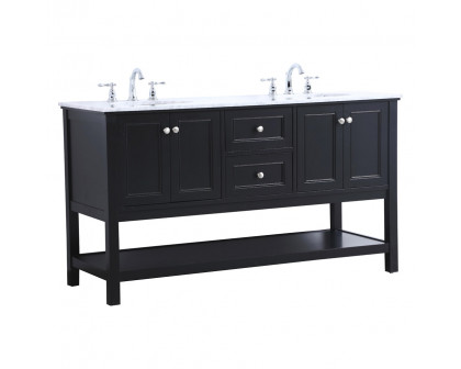 Elegant Bathroom Vanity - Black, L 60" (VF27060BK)