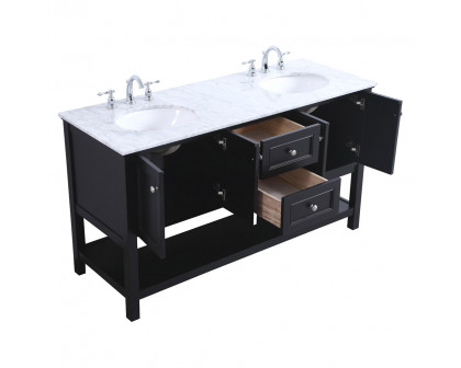 Elegant Bathroom Vanity - Black, L 60" (VF27060BK)