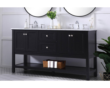 Elegant Bathroom Vanity - Black, L 60" (VF27060BK)