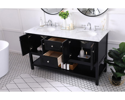 Elegant Bathroom Vanity - Black, L 60" (VF27060BK)