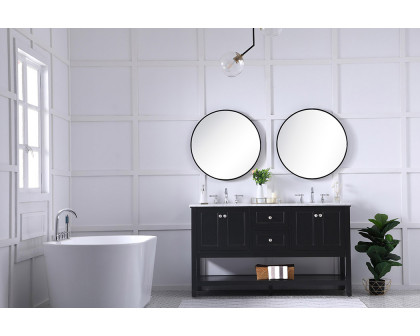 Elegant Bathroom Vanity - Black, L 60" (VF27060BK)