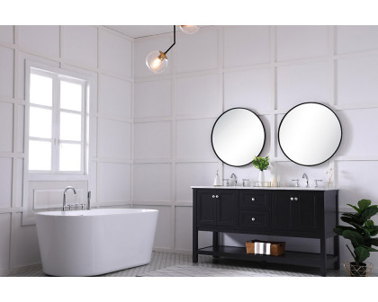 Elegant Bathroom Vanity - Black, L 60" (VF27060BK)