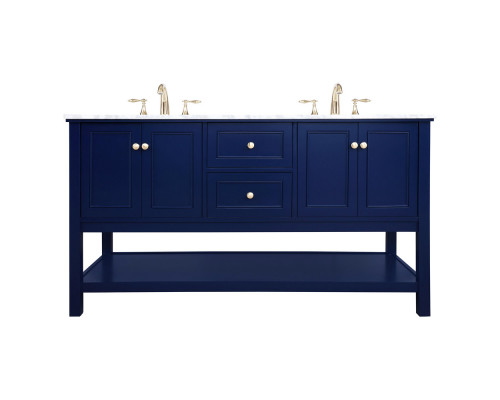 Elegant Bathroom Vanity - Blue, L 60" (VF27060DBL)