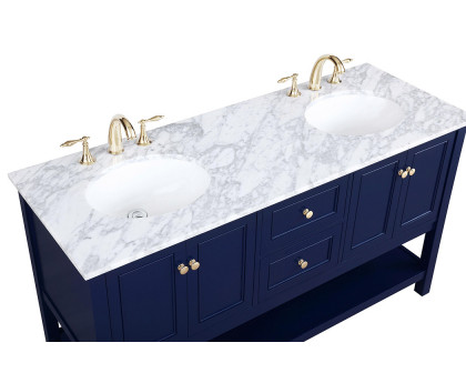 Elegant Bathroom Vanity - Blue, L 60" (VF27060DBL)