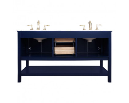 Elegant Bathroom Vanity - Blue, L 60" (VF27060DBL)