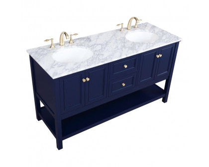 Elegant Bathroom Vanity - Blue, L 60" (VF27060DBL)