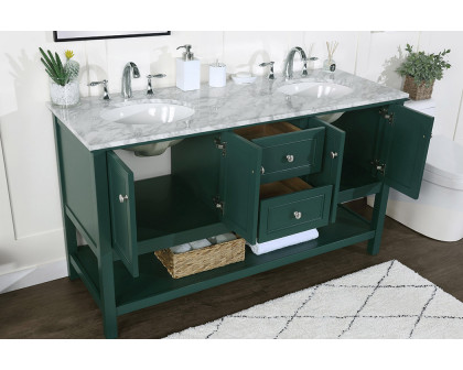 Elegant Bathroom Vanity - Green, L 60" (VF27060DGN)