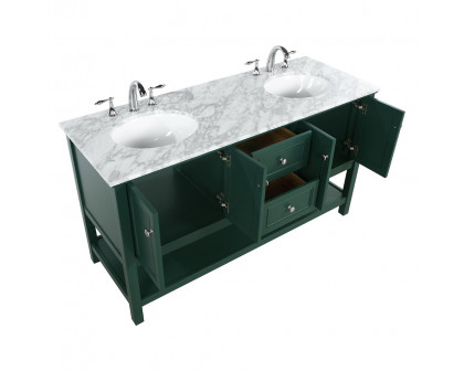 Elegant Bathroom Vanity - Green, L 60" (VF27060DGN)