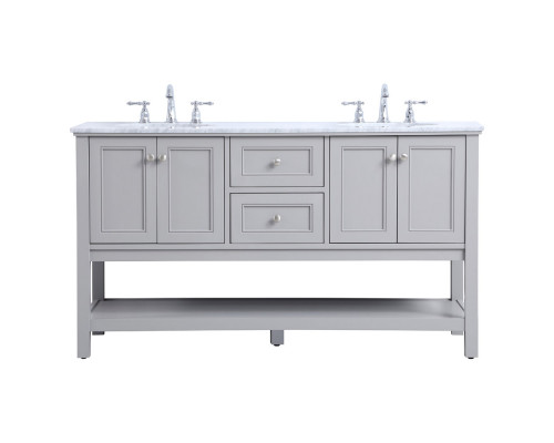 Elegant Bathroom Vanity - Gray, L 60" (VF27060GR)