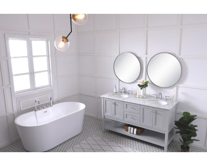 Elegant Bathroom Vanity - Gray, L 60" (VF27060GR)