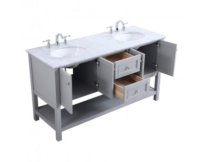 Elegant Bathroom Vanity - Gray, L 60" (VF27060GR)