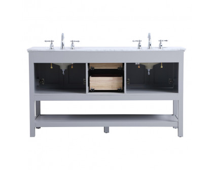 Elegant Bathroom Vanity - Gray, L 60" (VF27060GR)