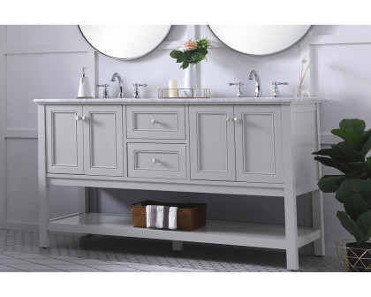 Elegant Bathroom Vanity - Gray, L 60" (VF27060GR)