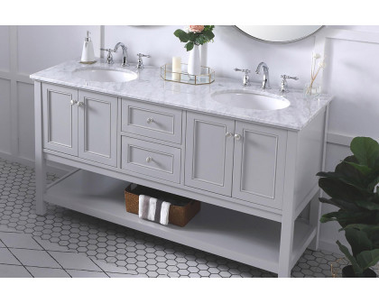 Elegant Bathroom Vanity - Gray, L 60" (VF27060GR)