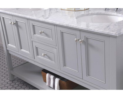 Elegant Bathroom Vanity - Gray, L 60" (VF27060GR)