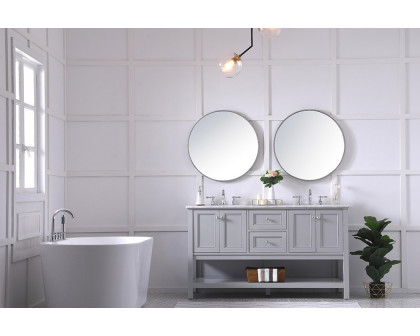 Elegant Bathroom Vanity - Gray, L 60" (VF27060GR)